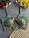 Rk Blouse Heavy Italian Silk With Heavy Embroidery Sequence Work Blouse Bulk Orders In India